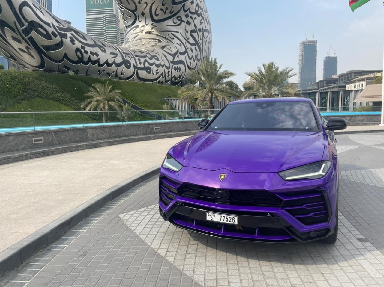 Rent Lamborghini Urus Violet