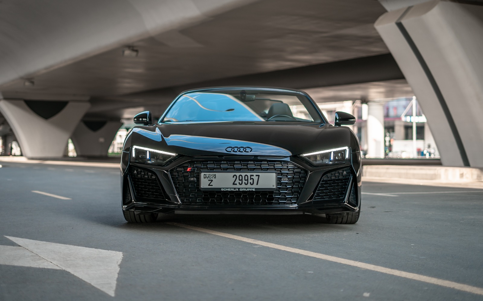 Rent Audi R8 V10 Spyder (Black), 2021 in Dubai